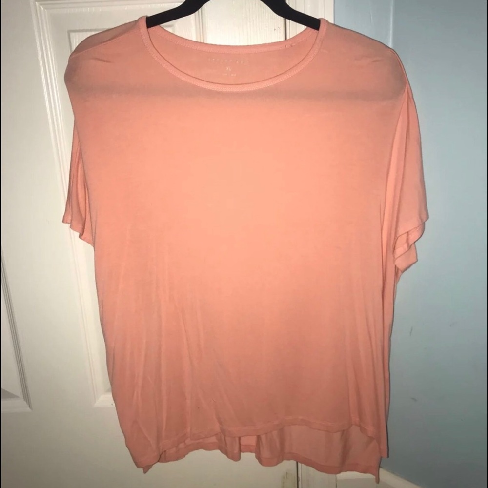 orange/light pink dressy top